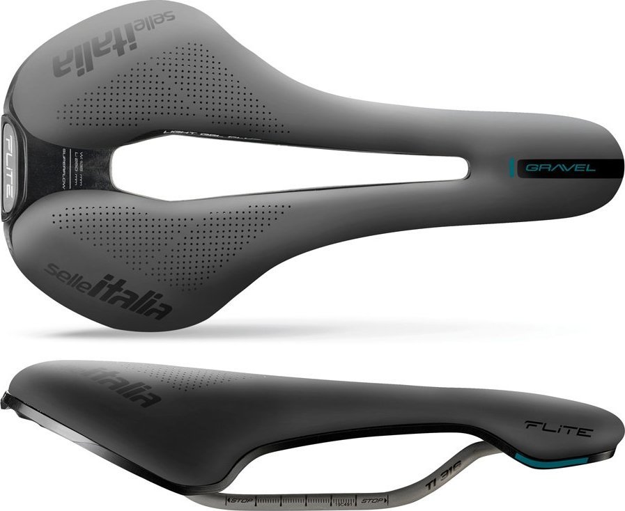 Selle Italia Siodlo SELLE ITALIA FLITE BOOST GRAVEL TI316 SUPERFLOW S (id match S3), TI 316 Rail, Fibra-Tek, Light Gel, 228g (NEW) SIT-017A6