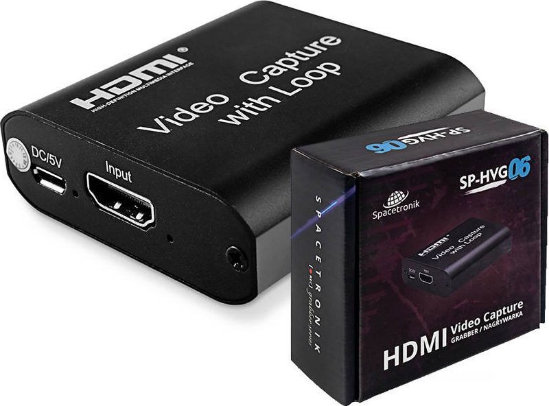 System przekazu sygnalu AV Spacetronik HDMI - HDMI Czarny 8679-uniw (5903031019841)