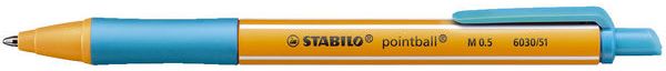 Stabilo Dlugopis Stabilo Pointball turkusowy (6030/51) CORE0893 (4006381437110)