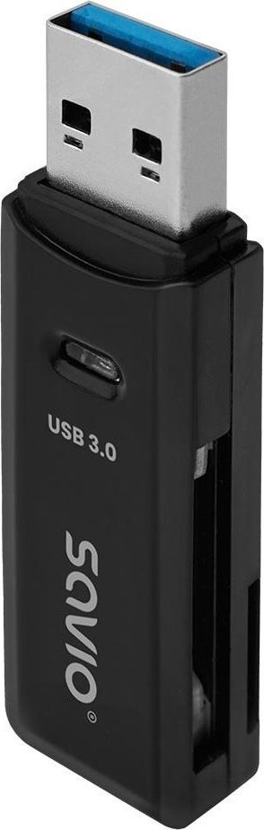 Czytnik Savio Czytnik kart SD, USB 3.0, 5 Gbps, AK-64 SAVAK-64 (5901986048152) karšu lasītājs