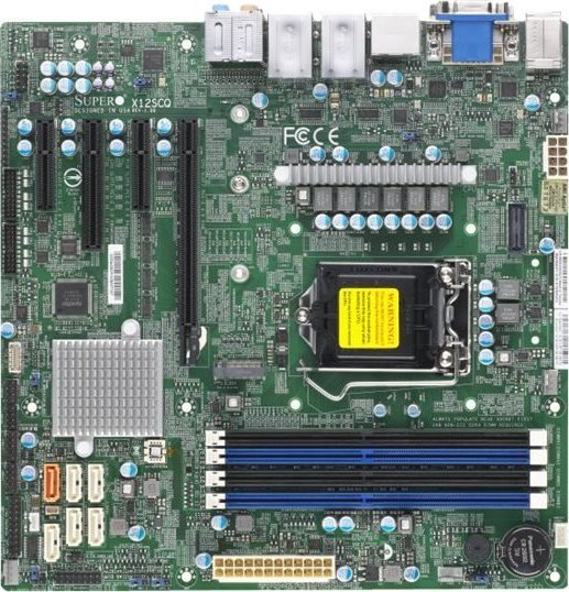 SUPERMICRO X12SCQ - motherboard - micro ATX - LGA1200 Socket - Q470E pamatplate, mātesplate
