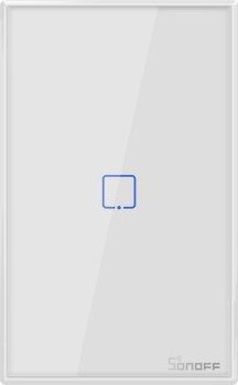 Sonoff T2US1C - 1-gang Wi-Fi Smart Wall Switch US - White SF-T2US1C (6920075727555) dock stacijas HDD adapteri