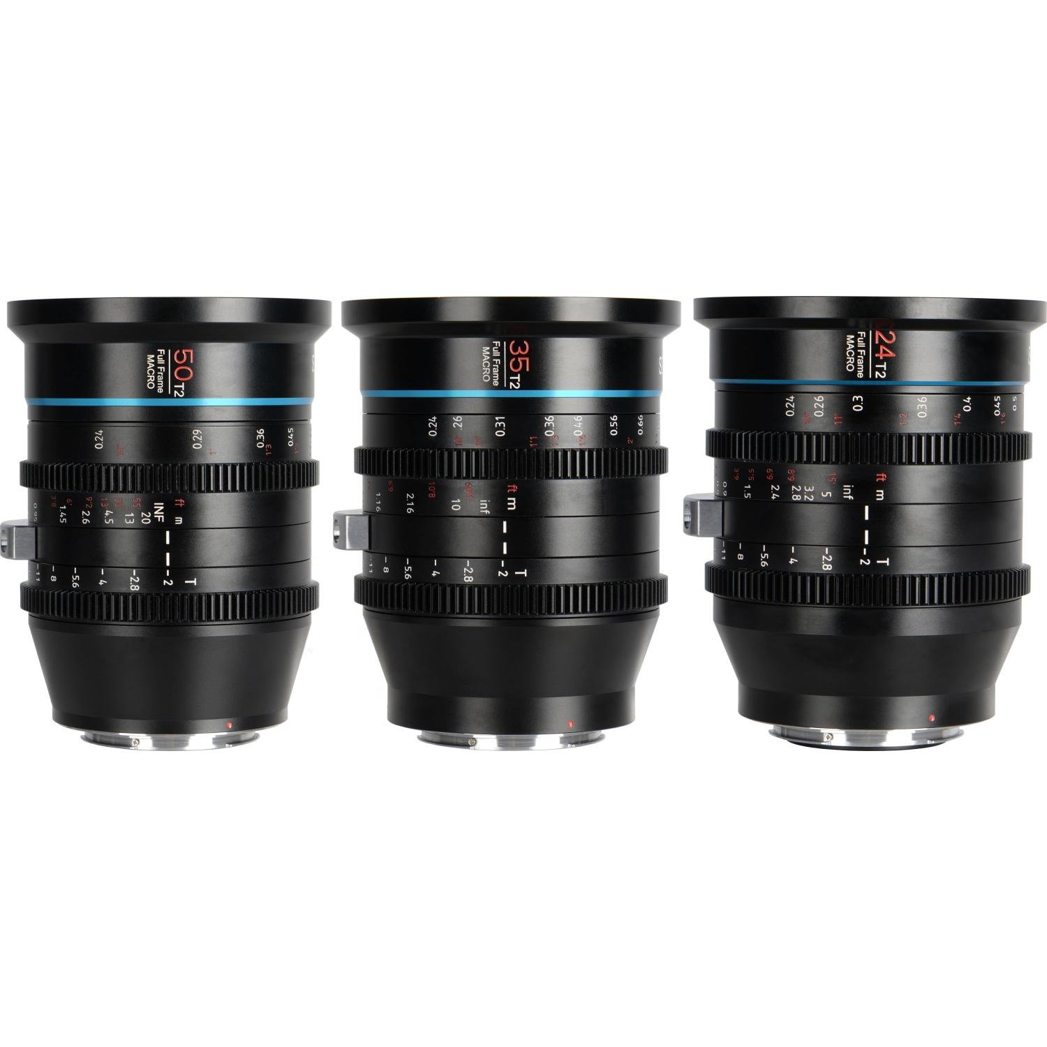 Obiektyw Sirui Cine Lens-Set Jupiter Canon EF 50 mm F/2 JUPITER SET A-EF (6952060025759) foto objektīvs