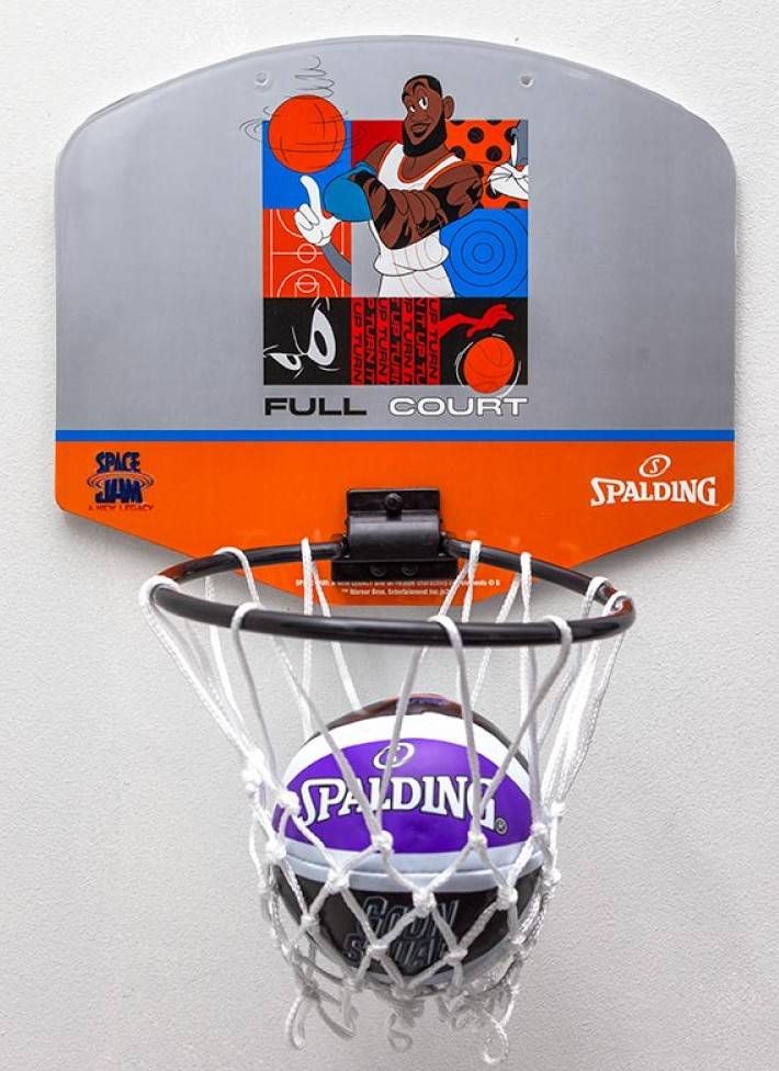 Spalding Tablica do koszykowki Mini Spalding Space Jam Tune Squad szaro-pomaranczowa 79007Z (T3210) - 689344413037 T3210 (0689344413037) Trenažieri