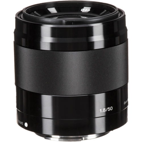 Sony 50 mm f/1.8 black mocowanie typu E foto objektīvs