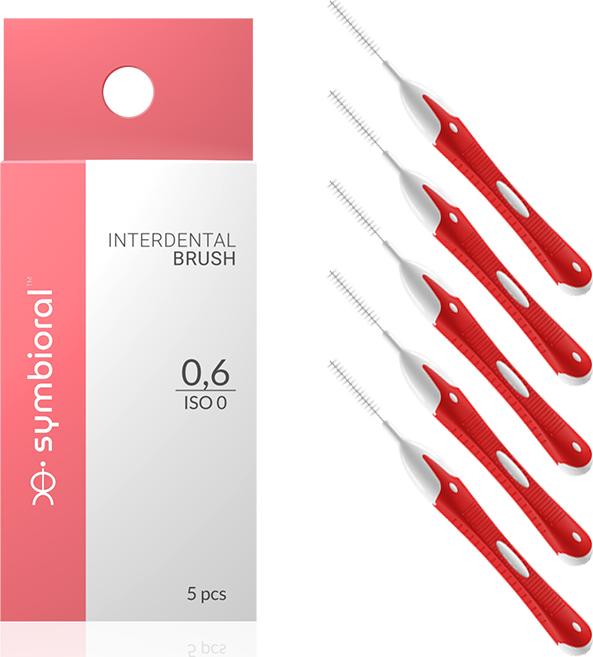 Symbioral Interdental brush 0,6 mm 5 szt. 9457882 (5908239791216) mutes higiēnai