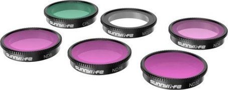 Filtr SunnyLife Zestaw 6 filtrow MCUV+CPL+ND4+ND8+ND16+ND32 Sunnylife do Insta360 GO 3/2 UV Filtrs