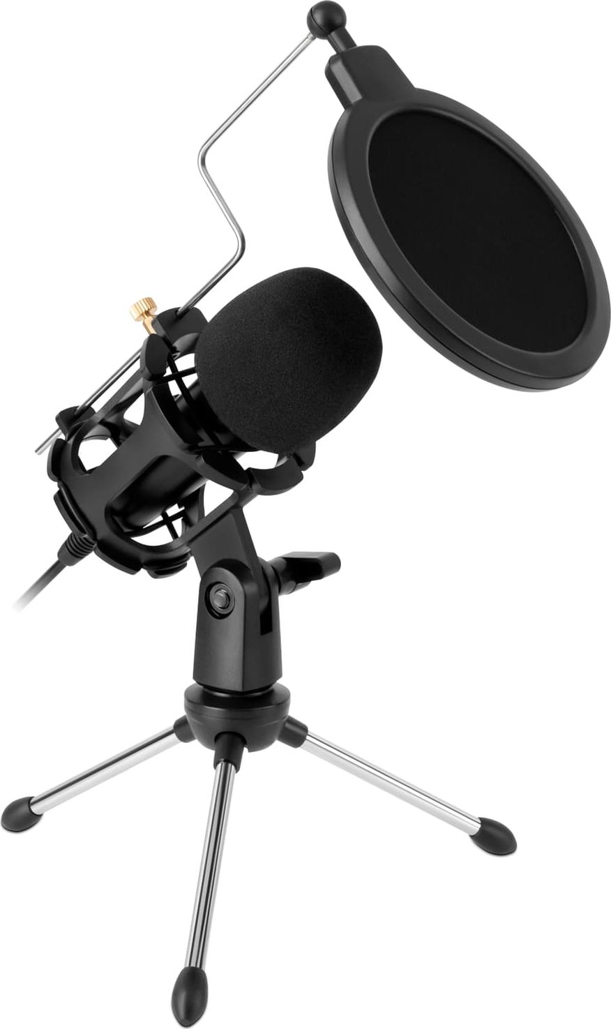 Rebel KOM1052 Mikrofons ar statīvu 3,5 mm Mikrofons