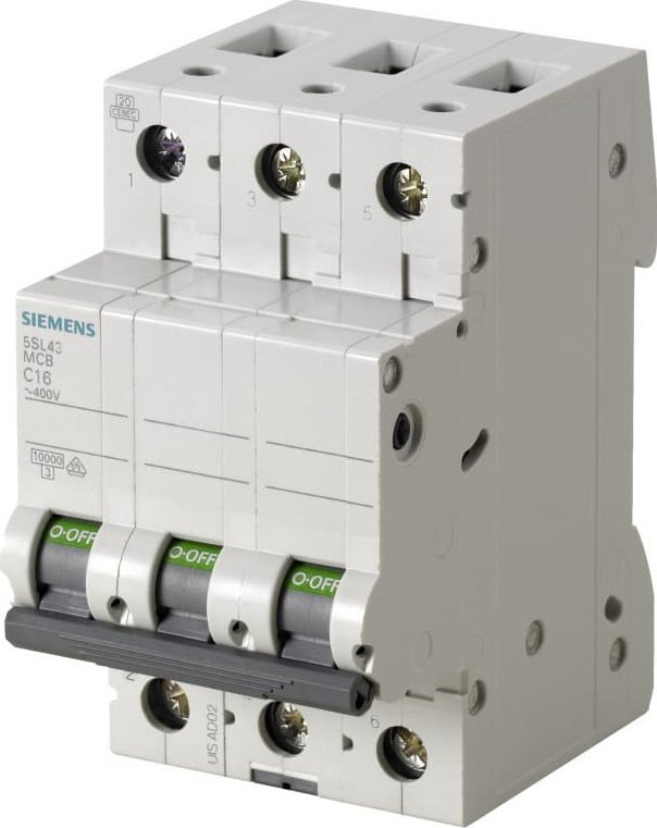 Siemens Leitungsschutzschalter 3polig 25 A 400 V 5SL4325-6 (5SL4325-6) 4001869439563 kabelis, vads