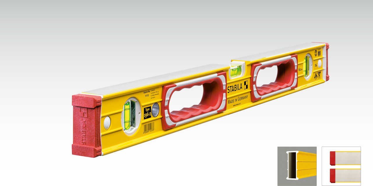 Stabila Poziomica Stabila seria 196-2, 61 cm, z uchwytami SA15233 (4005069152338)