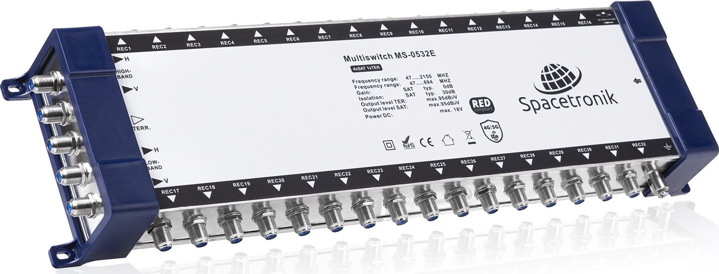 Spacetronik Multiswitch 5/32 Spacetronik E-Series MS-0532E MS0532E (5903031033496) dock stacijas HDD adapteri