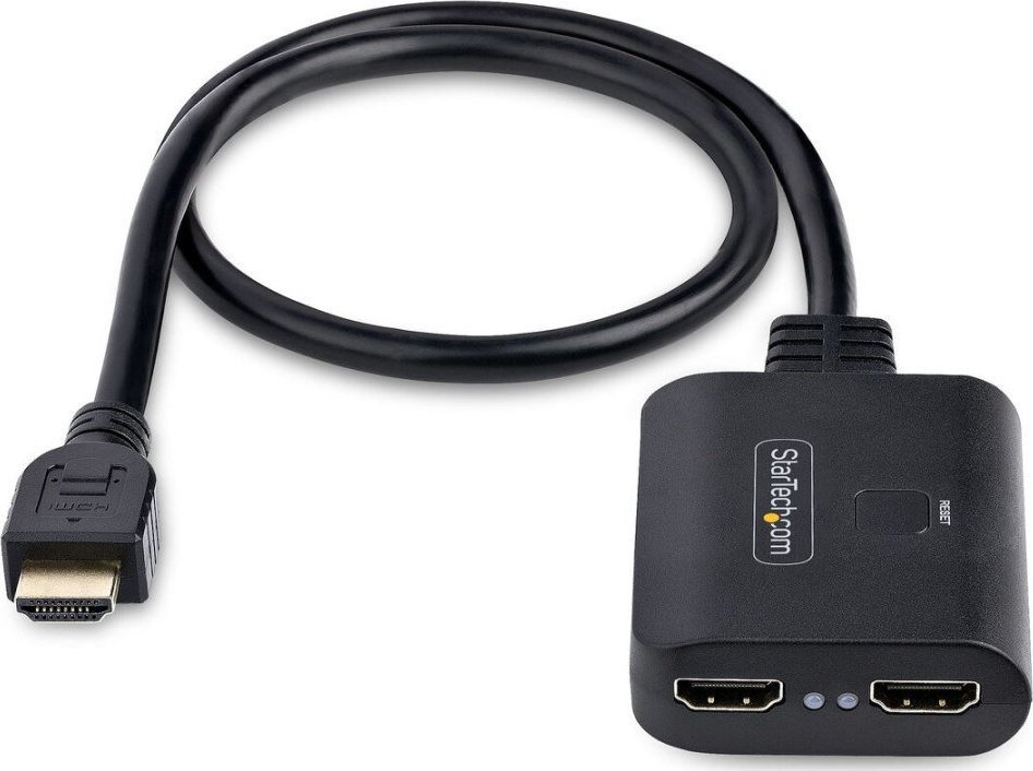 StarTech Kabel HDMI Startech HDMI-SPLITTER-4K60UP Czarny S55174041 (0065030897556) dock stacijas HDD adapteri