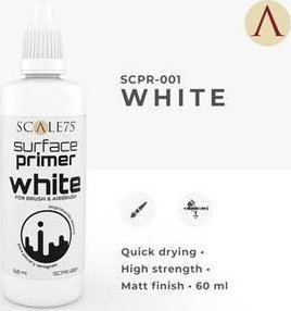 Scale75 Scale 75: Primer Surface White (60 ml) 2011321 (8412548244426)