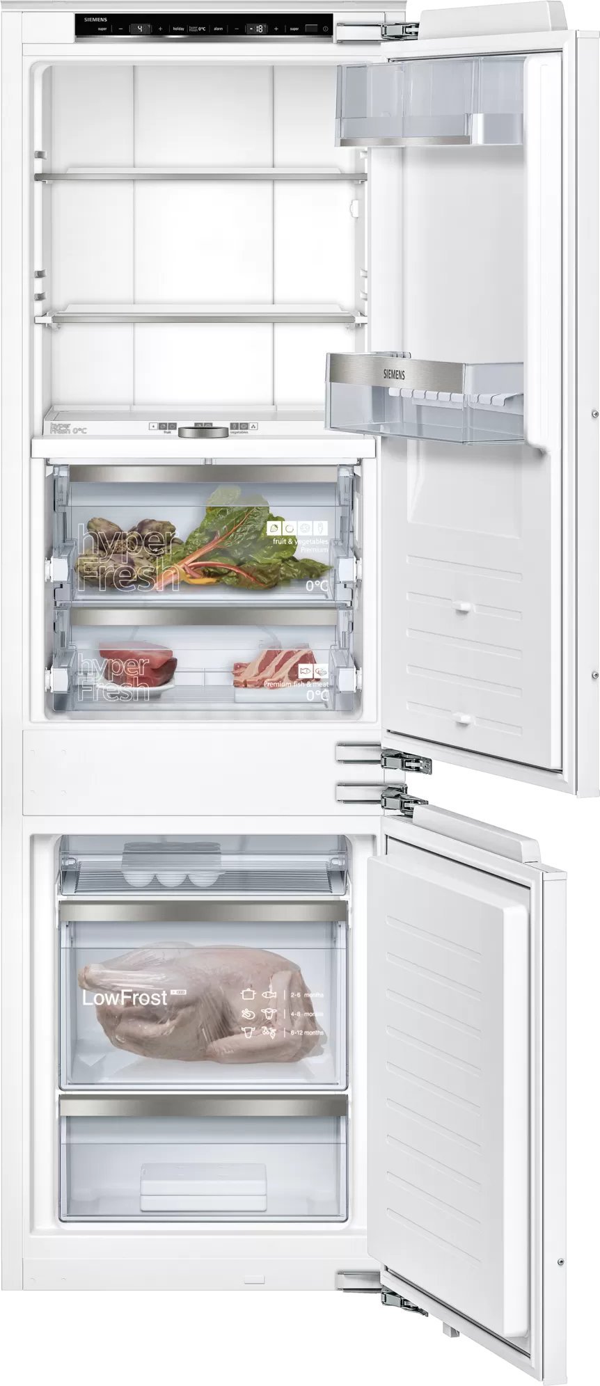 Siemens fridge / freezer combination KI84FPDD0 iQ700 D white Ledusskapis