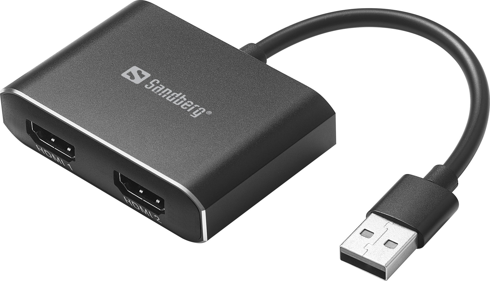 Adapter USB Sandberg USB to 2xHDMI Link USB to 2xHDMI Link (5705730134357)