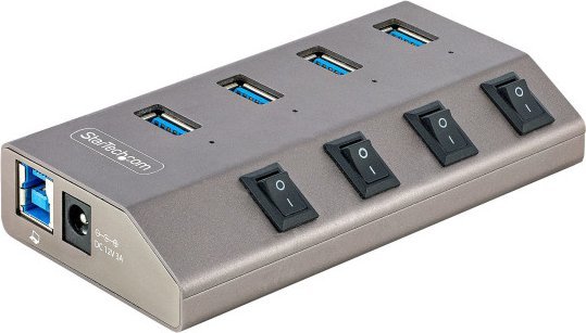 STARTECH 4-PT USB HUB W/ON/OFF SWITCHES WITH INDIVIDUAL ON/OFF SWITCHES USB centrmezgli