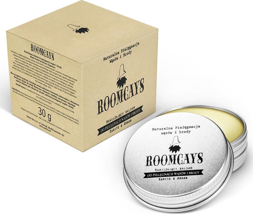 Roomcays ROOMCAYS_Nawilzajacy balsam do pielegnacji brody i wasow 30ml 5907573413259 (5907573413259) Matu šampūns