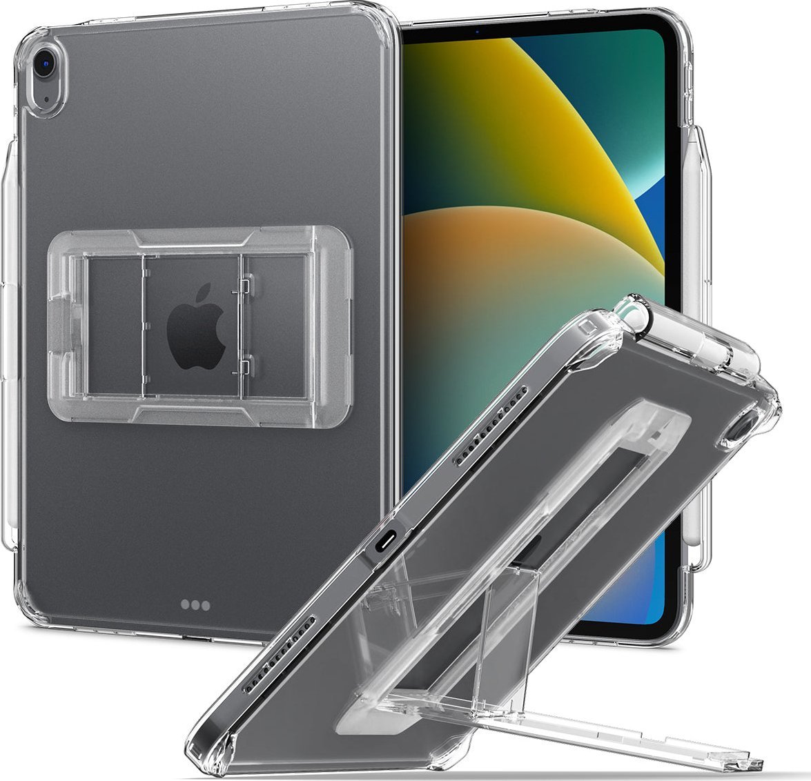 Etui na tablet Spigen Etui Spigen Airskin Hybrid S Apple iPad 10.9 2022 (10. generacji) Crystal Clear SPN2645 (8809811868449) planšetdatora soma