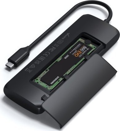 Kieszen Satechi USB-C Hybrid Multiport Adapter ST-UCHSEK (810086360079) cietā diska korpuss