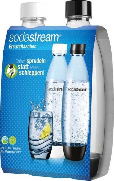 SodaStream Fuse Duopack 1l PET Bottle black+white