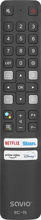 SAVIO RC-15 universal remote control/replacement for TCL , SMART TV pults