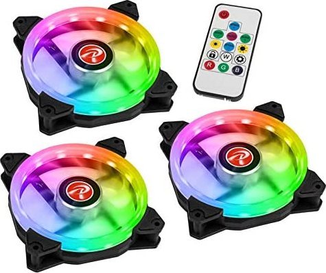 Raijintek Iris 12 Rainbow A-RGB LED-cooler, 3er Set inkl. Contro ventilators