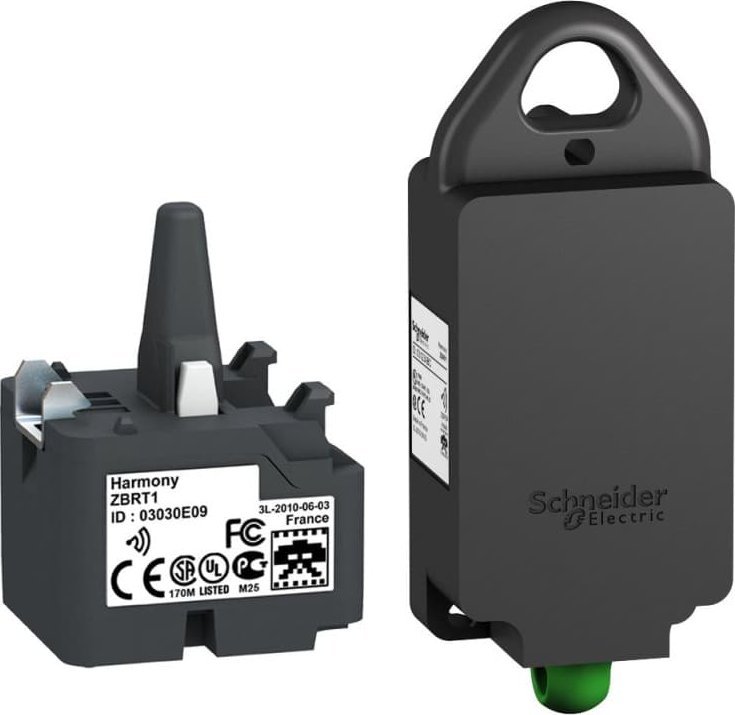 Schneider Electric Harmony XB4R Nadajnik do przyciskow bezprzewodowych bez glowki Plastik ZBRT1 ZBRT1 (3606480334726) komutators