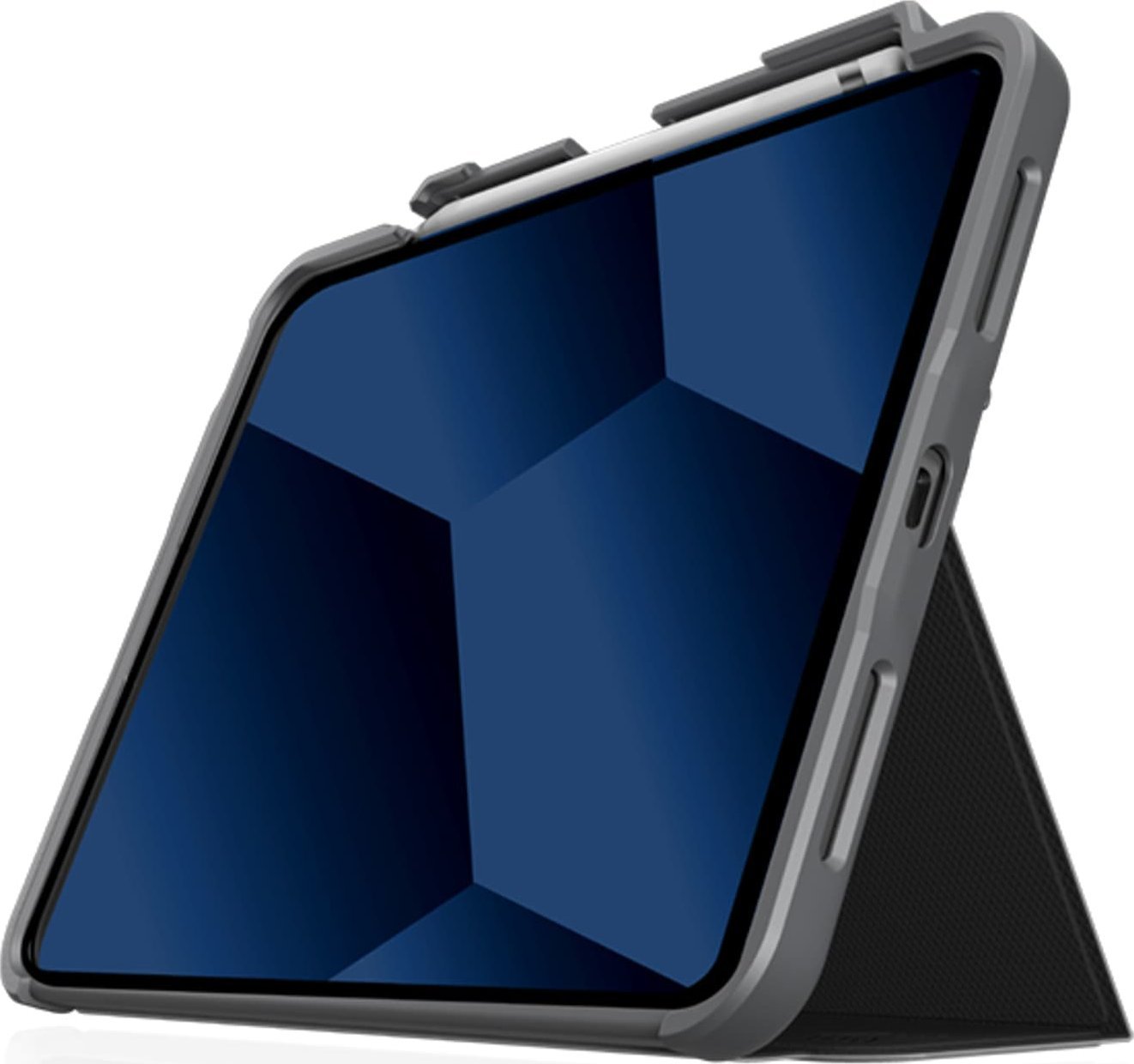 Etui na tablet STM Etui STM Dux Plus Apple iPad 10.9 2022 (10. generacji) MIL-STD-810G Pencil charger (Midnight Blue) STM41 (618952511248) planšetdatora soma