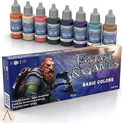 Scale75 Scale75: Fantasy & Games - Paint Set - Basic Colors 2007844 (8435635304407)