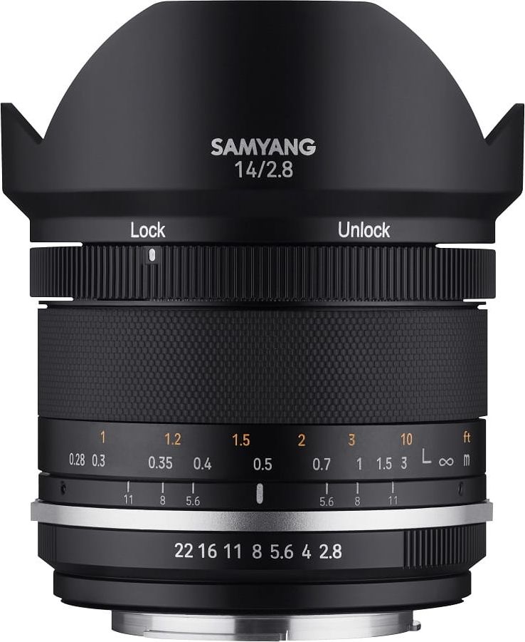 Obiektyw Samyang 4/3 14 mm F/2.8 MF MK2 MFT F1110609102 (8809298886417) foto objektīvs