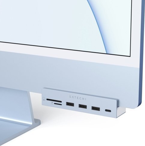 Satechi USB-C Clamp Hub for 24 iMac blue USB centrmezgli