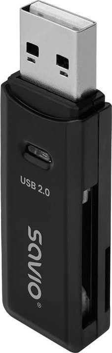 Savio Reader SD Card Reader, USB 2.0, 480 Mbps, AK-63 karšu lasītājs