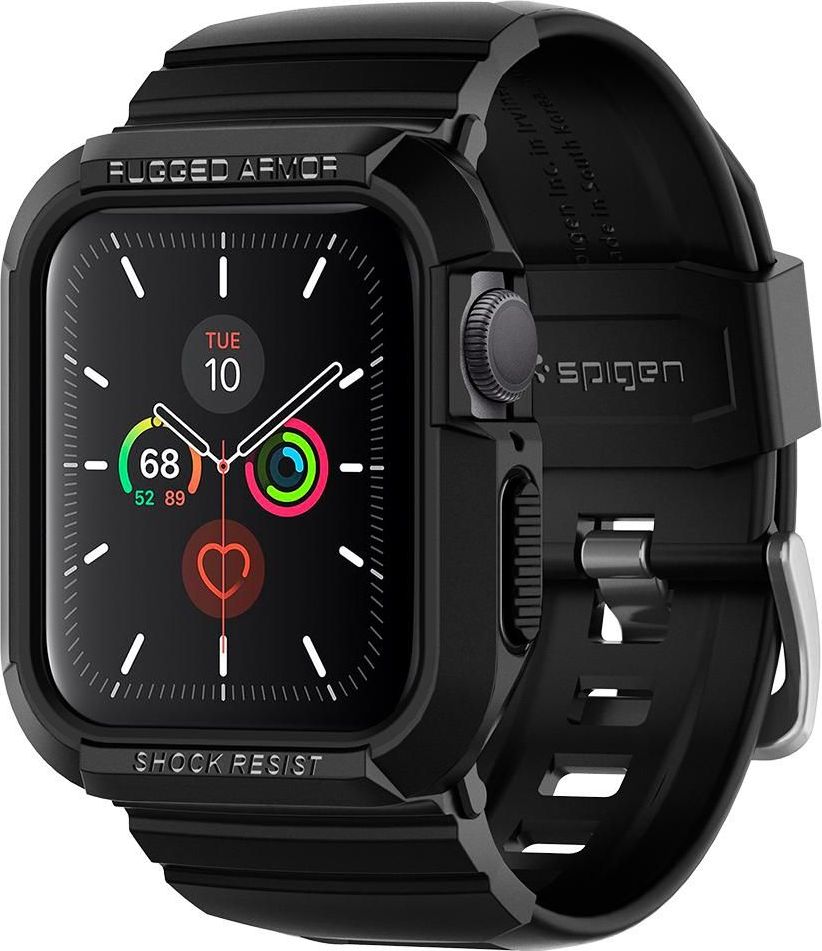 Spigen Rugged Armor Pro band for Apple Watch 4 | 5 | 6 | SE 40 mm black Viedais pulkstenis, smartwatch