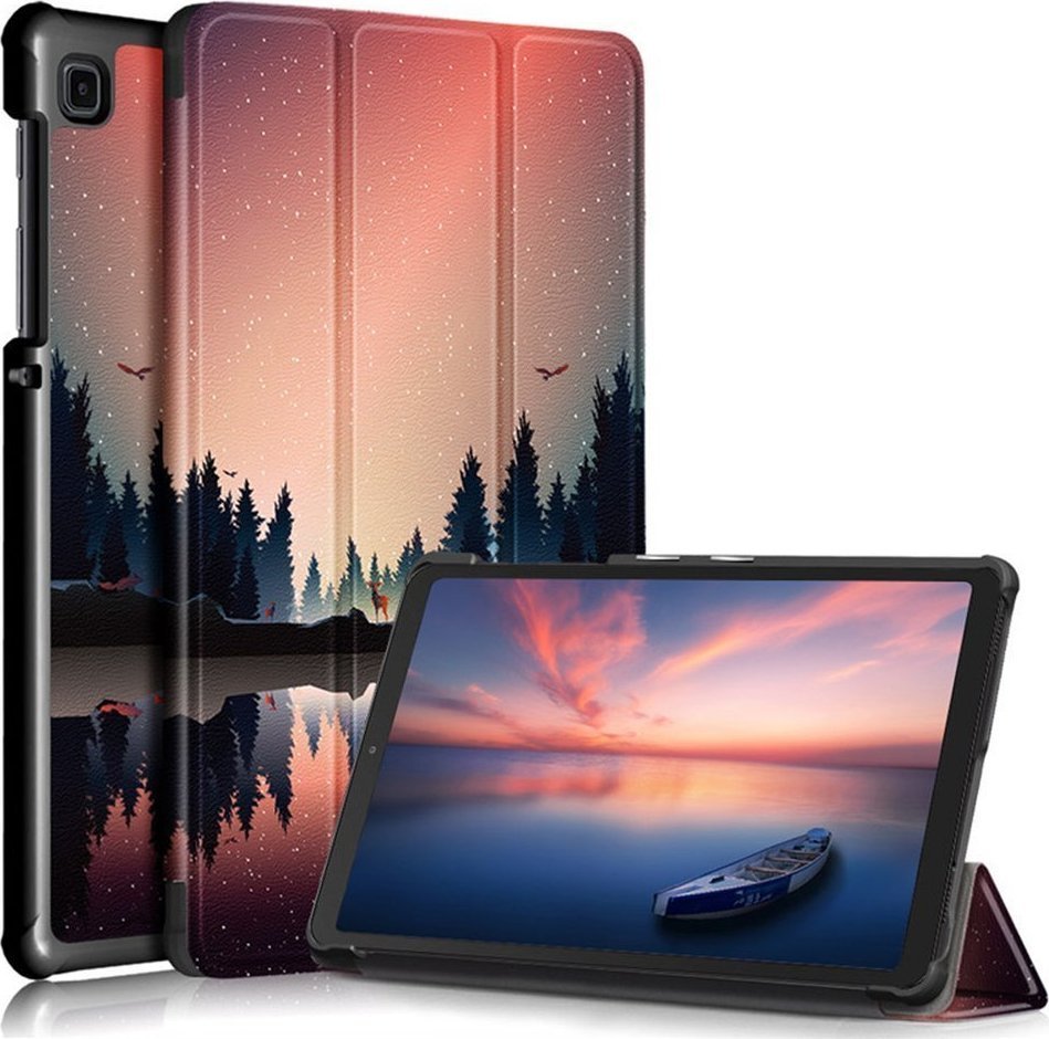 Etui na tablet Strado Etui Graficzne Smart Case do Samsung Galaxy Tab A7 Lite 8.7 T220/T225 (Night Lake) uniwersalny 5904172316561 (59041723 planšetdatora soma