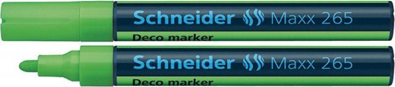 Schneider Marker kredowy SCHNEIDER Maxx 265 Deco, okragly, 2-3mm, zawieszka, jasnozielony SR126511/1B (5901503671429)