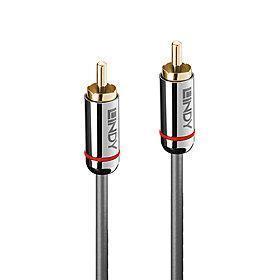 Lindy Cromo Line - Digitales Audio-Kabel (koaxial) - RCA (M) bis RCA (M) - 2,0m - Anthrazit - rund (35340) 4002888353403 kabelis video, audio