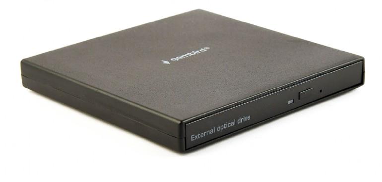 Gembird DVD-USB-04 optical disc drive DVD plus-minus RW Black diskdzinis, optiskā iekārta