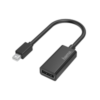 Hama 200331 Video-Adapter Mini-DisplayPort-Stecker - DisplayPort-Buchse, Ultra-HD 4K kabelis, vads