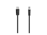 Hama USB Cable, USB-A - USB-B, 3 m, melna - Vads adapteris