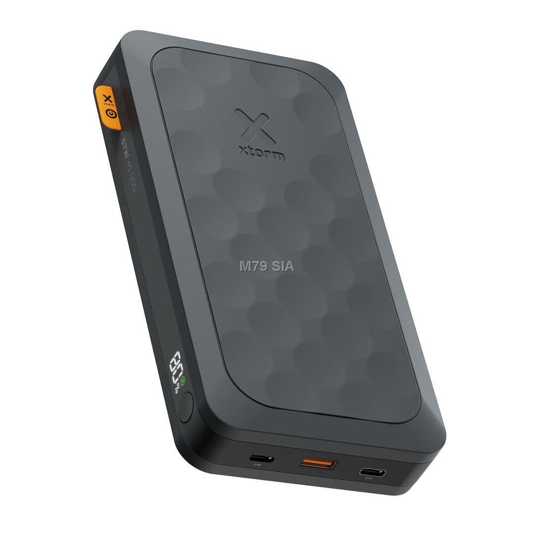 Power bank fuel series fs-5451 45000mah negro xtorm 45000mah/ hasta 67w/ 2xusb-c, 1xusb-a/ lcd Powerbank, mobilā uzlādes iekārta