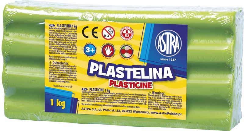 Astra Plastelina 1 kg seledynowa (303111017) 303111017 (5900263030880) materiāli konstruktoriem