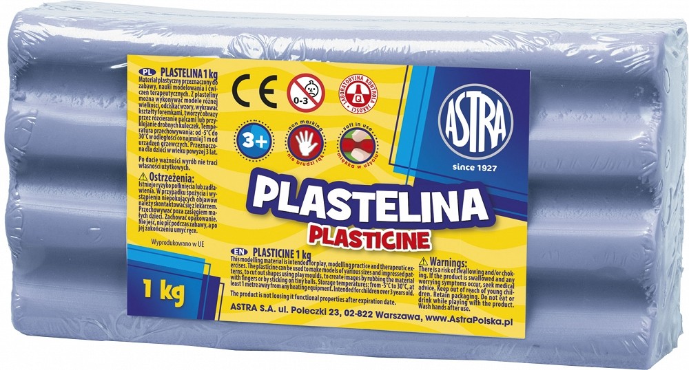 Astra Plastelina 1 kg blekitna (303111014) 303111014 (5900263030866) materiāli konstruktoriem