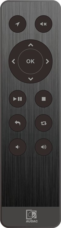 Audac AUDAC RMT40 Audio player RF remote control RMT40 (5414795039032)
