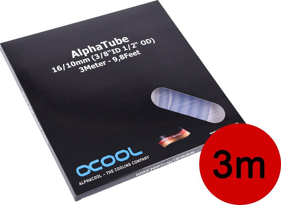 Alphacool Alphacool Schlauch AlphaTube HF 16/10 3m - (9,8ft) ID 3/8