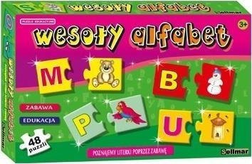 Abino Puzzle edukacyjne Wesoly alfabet ABINO 505869 (5902020351634) puzle, puzzle
