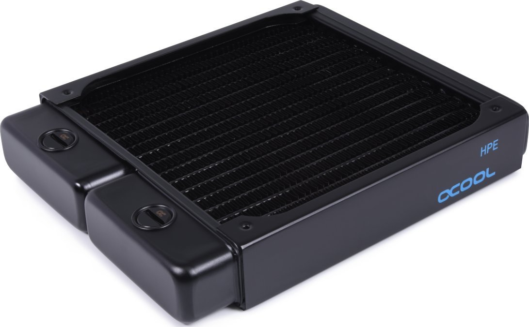 Alphacool Alphacool NexXxoS HPE-30 Radiator 140mm - schwarz 14470 (4250197144704) ūdens dzesēšanas sistēmas piederumi