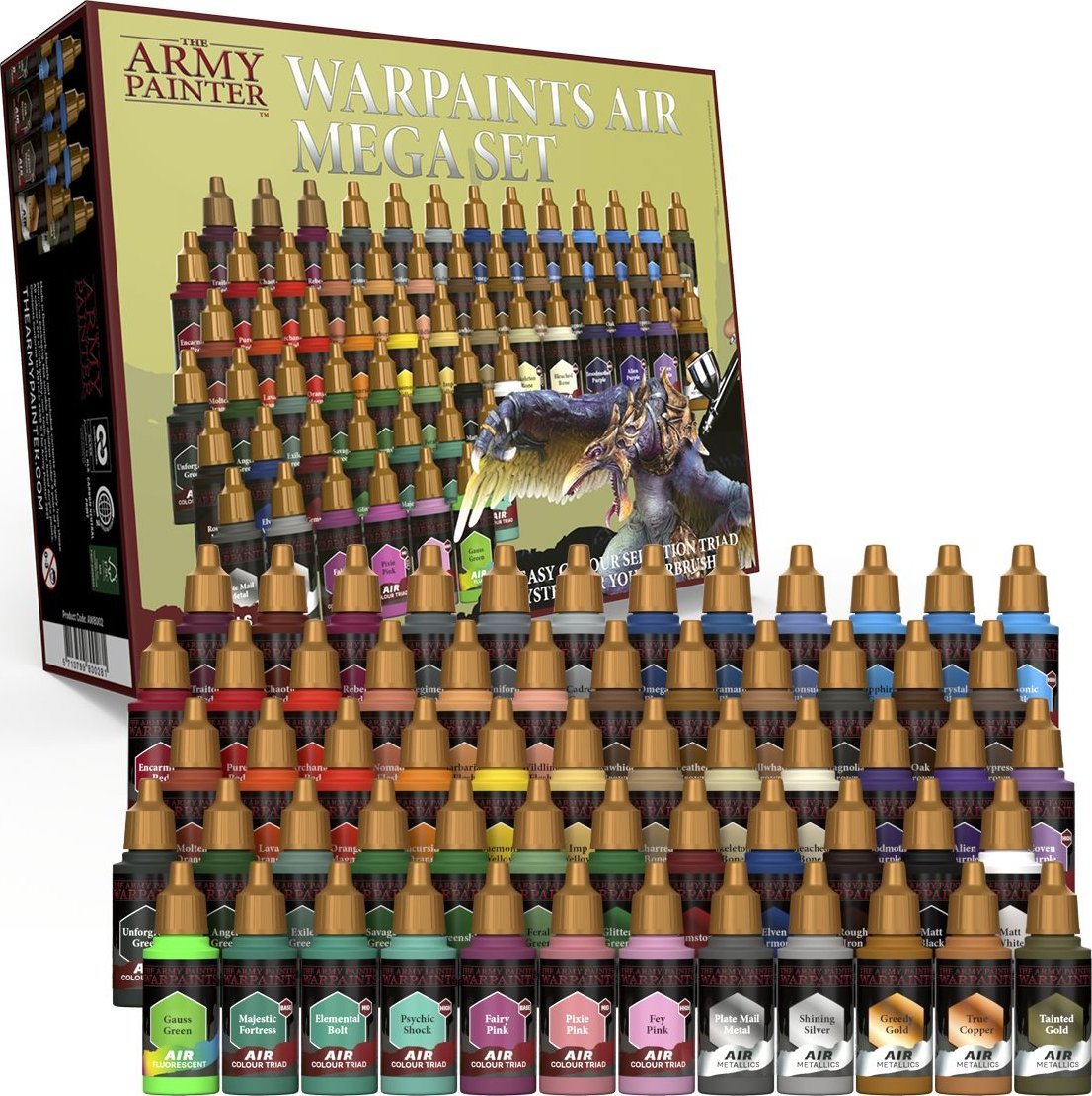 Army Painter Farby akrylowe Warpaints Air Mega Set 2006960 (5713799800281)