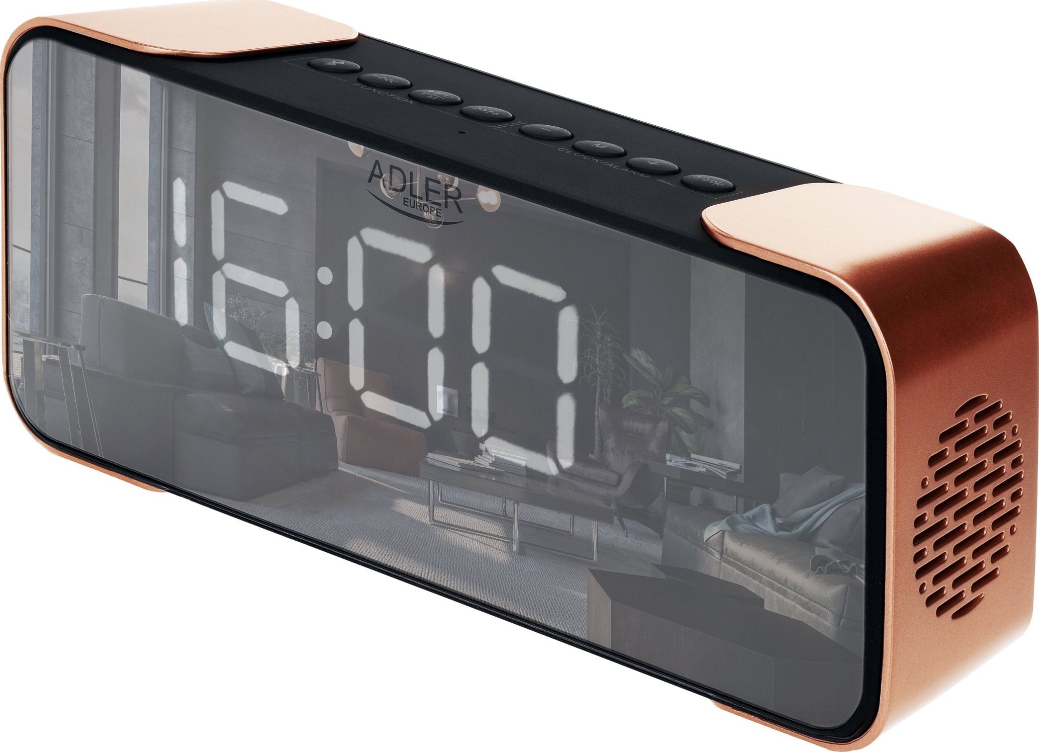 Radioclock AD1190 copper radio, radiopulksteņi