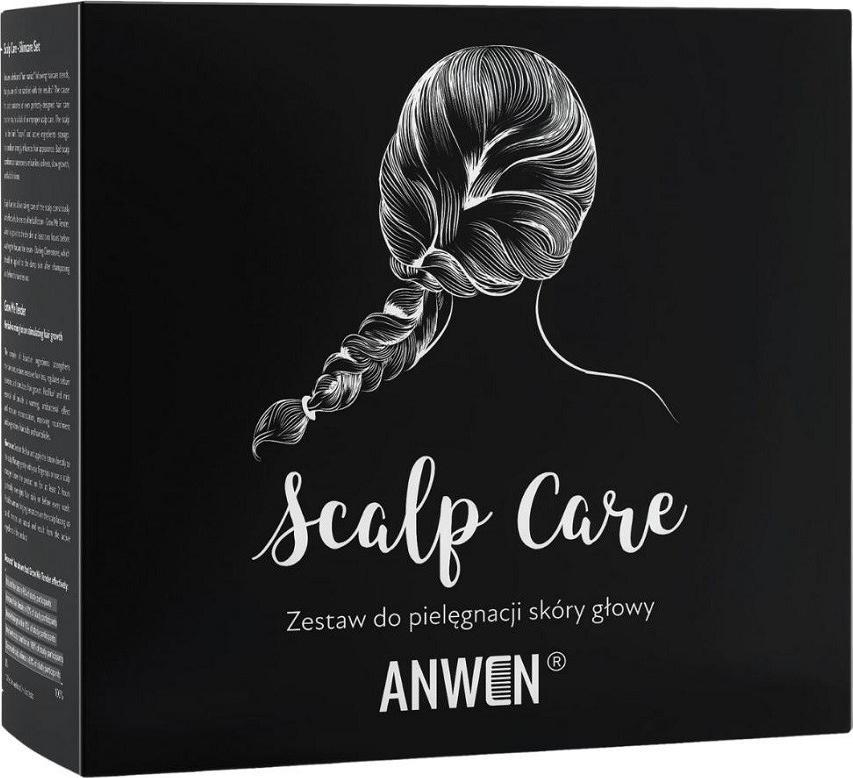 Anwen ANWEN_SET Scalp Care zestaw do pielegnacji skory glowy Grow Me Tender ziolowa wcierka rozgrzewajaca 150ml + Darling Clementine serum d