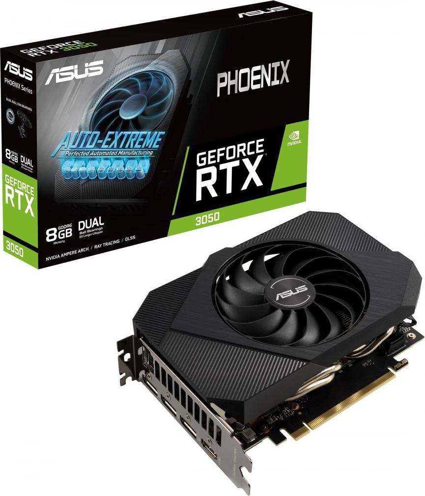 ASUS Phoenix PH-RTX3050-8G NVIDIA GeForce RTX 3050 8 GB GDDR6 video karte